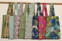 Sac fourre-tout en coton 100% réutilisable et écologique en gros avec impression en bloc, taille et logo personnalisables pour le shopping et les voyages