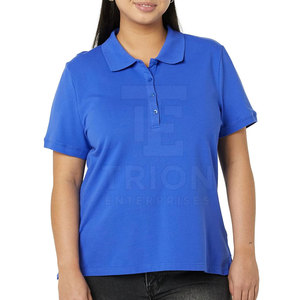 เสื้อโปโลผู้หญิงดีไซน์ล่าสุดปี 2026 เสื้อโปโลผ้าฝ้ายผสมโพลีเอสเตอร์สำหรับฤดูร้อน เสื้อโปโลผู้หญิงขายส่งพร้อมโลโก้สั่งทำ - Product Image 4