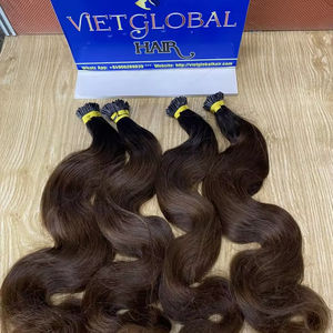 ขายส่งมือมนุษย์ดิบ 100% มัดผมคลื่นร่างกาย I TIP - Product Image 1