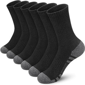 Chaussettes de yoga antidérapantes pour hommes, mi-mollet, personnalisées avec logo, brodées avec un nœud, par BS - Product Image 4