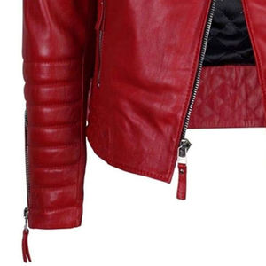 Chaqueta de cuero de hombre de diseño personalizado de color sólido para ropa de calle personalizada de invierno con patrón de letras - Product Image 5