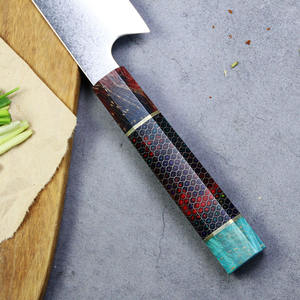 Vente en gros personnalisé de haute qualité OEM ODM Service Fix lame tranchante couteau de chef de cuisine avec couteau de cuisine en acier à couche de Damas - Product Image 6