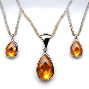 Collier fleur étoile croix en argent sterling 925 plaqué or 14 carats avec pierre naturelle chaîne à maillons en zircon CZ pierre précieuse personnalisée - Product Image 4