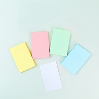 [HansolMTS] notas adhesivas de papelería profesional 50x76mm almohadillas de notas grabables adhesivas limpias 5 colores brillantes