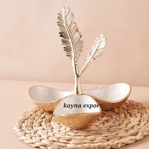 Top Selling Luxury Polished Metal Eco-Friendly Party Dry Fruit Serving Bowl - Product Image 6