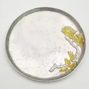 Posavasos de Metal redondo de 8cm al por mayor, posavasos para aperitivos, platos, taza de café, platillo, posavasos de Metal de Color púrpura diario - Product Image 2