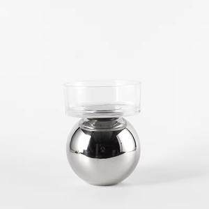 Nouveau bol de fruits élégant avec boule en métal et verre Nouveau plateau de service écologique pour la nourriture pour les occasions - Product Image 6