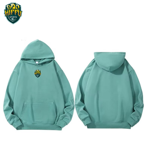 Men's Winter <b>Couple</b> <b>Hoodies</b> Custom Logo Casual 100% Cotton Pullover Hoodie Oversize Fleece with Pocket 2 Pcs - Product Image 2