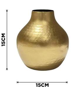 แจกันดอกไม้อลูมิเนียมทำด้วยมือพร้อมโลหะตกแต่งลายดอกไม้สำหรับบ้านที่ได้แรงบันดาลใจจากสไตล์วินเทจเก๋ไก๋ - Product Image 2