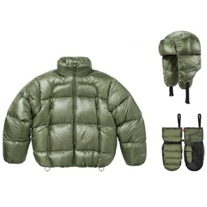 Manteau d'hiver de haute qualité veste à bulles résistance à l'eau veste bouffante en laine respirant fermeture éclair support couleur à capuche pour unisexe - Product Image 4