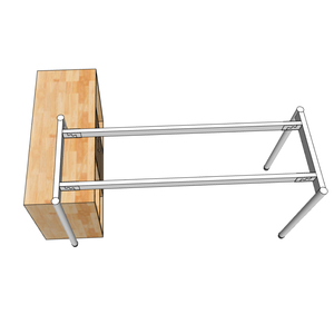 Pieds de meuble en acier au carbone de style industriel pour cuisine et salle à manger 140x60 cm HCOM215 - Product Image 4