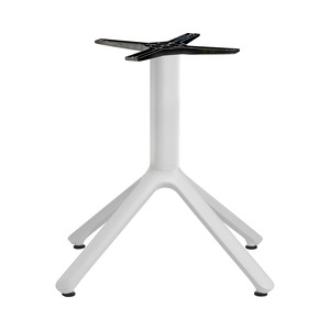 Die-Cast Aluminium Low <b>Table</b> Base Height 50 cm, 4-Leg Cross <b>Foot</b>, 4 Adjustable <b>Feet</b>, for Indoor and Outdoor Coffee <b>Tables</b> - Product Image 1