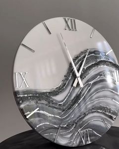 UNIQUE ASSISTANT Résine Horloge Murale Résine Époxy Salon meilleur qulatiye Meubles Décor À La Maison Horloge Murale Personnalisé meilleur - Product Image 1
