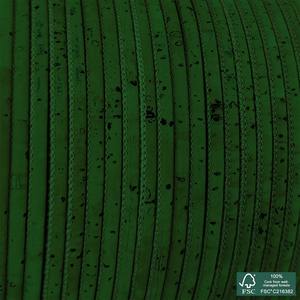 Cordón de corcho redondo verde bosque superior - Product Image 1