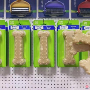 Hueso de Nylon con Sabor a Mantequilla de Cacahuete para Perros, Juguete Duradero para Masticar, Barra Molar Texturizada para Masticadores Agresivos - Product Image 4