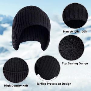 ใหม่หมวกไหมพรมปิดหูสีลูกกวาดสำหรับผู้หญิงหมวกถักขนสัตว์เทียมแฟชั่นสไตล์ kpop หมวกสตรีทแวร์ผู้หญิง - Product Image 6