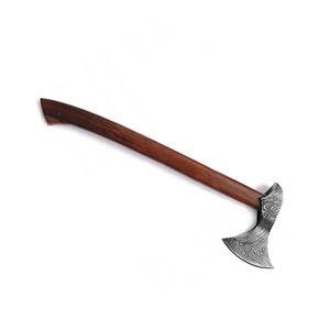 Hacha de Acero de Damasco Coleccionable con Patrón Artístico y Construcción Resistente, Hacha de Camping de Acero de Damasco - Product Image 4