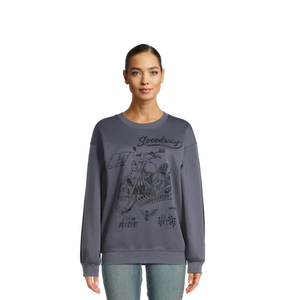 เสื้อสเวตเตอร์คอกลมพิมพ์ลายสำหรับผู้หญิงเสื้อสเวตเชิ้ตลำลองดีไซน์สั่งตัดตามขนาดพลัสไซส์ของ2025 - Product Image 2