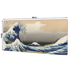 The Great Wave Mouse Pad 80x30cm Gaming <b>Desk</b> Mat <b>Large</b> Size Art Design - Product Image 4