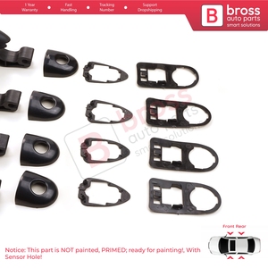BDP1166-1 Juego de 4 Manijas Exteriores para Abrir Puertas con Orificio para Sensor 806706656R para Fluence, Megane 3, Clio 4, Scenic 3, Captur 1 - Product Image 4