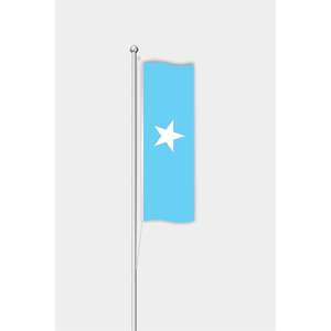 Drapeau vertical de la Somalie pour usage extérieur, bannières imprimées numériquement en polyester, soie ou plastique - Product Image 1