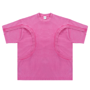 100% Cotton Boxy Fit Men's T-<b>Shirt</b> Custom Logo Printing Loose Fit Letter Pattern OEM Service Haus Industries - Product Image 5