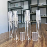 Flacons de parfum en verre tubulaire de 2 ml, 3 ml, 5 ml, 10 ml, flacons de voyage rechargeables avec bouchons à vis