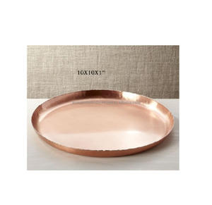 <b>Large</b> Stainless Steel Food Serving <b>Tray</b> With Copper Polished Finished Perfect for Home and Kitchen Dining Elegant Service - Product Image 2