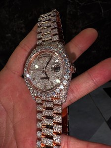 นาฬิกาข้อมือผู้ชาย VVS มอยส์ซาไนต์ ระบบอัตโนมัติ Miyota รุ่นลิมิเต็ดอิดิชั่น หรูหรา หน้าปัดอนาล็อก แสดงวันที่ สายสแตนเลส - Product Image 5