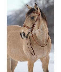 สายคล้องคอบังเหียนแบบคล้องคอพร้อมหนังม้าผสมเชือกแขวนคอและบังเหียนสีแทน - Product Image 3