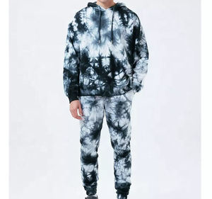 Streetwear Survêtement Fabricants de vêtements personnalisés Combinaisons de survêtement unisexes Ensembles personnalisés à capuche deux pièces tie dye Survêtements pour hommes - Product Image 6