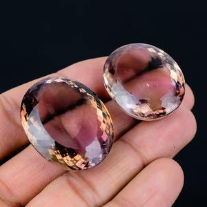 อเมทรินแท้ เกรด AA รูปไข่เจียระไน สำหรับทำเครื่องประดับ ของขวัญสุดพิเศษ เมห์ราจูดิน เจมส์ 17-25 - Product Image 4