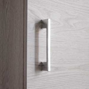 Mobile Bagno Sospeso Koricini Ravenna 31,5 cm in Rovere Bianco con Anta Singola e Maniglia Cromata - Product Image 6