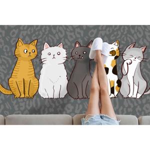 Abstract Cat Printed <b>Rug</b> - Home Decor, Wedding Gift, Anti-Slip Carpet,<b>Chenille</b> <b>Rug</b> - Product Image 5