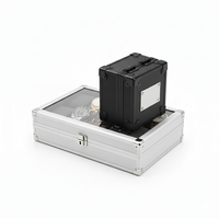 Boîte de présentation de montre en alliage d'aluminium personnalisée OEM/ODM avec couvercle transparent, étanche IP68, support réglable