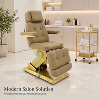 Table de massage électrique moderne UniRelax à 3 moteurs, en PU, pliable, avec télécommande manuelle, réglable, pour salon de beauté, spa, esthéticienne