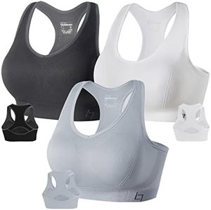 .สปอร์ตบราสำหรับผู้หญิงน้ำหนักเบาระบายอากาศได้ดีดีไซน์ไร้รอยต่อเหมาะสำหรับการออกกำลังกายและโยคะ - Product Image 5