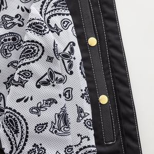 Chaleco de cuero de motocicleta de Paisley Vintage para mujer, cremallera, estilo de calle, tela de algodón grande, decoración de encaje, recién llegado, Invierno - Product Image 5