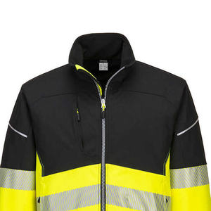 Veste de sécurité réfléchissante à manches longues pour hommes professionnels OEM personnalisé haute visibilité vêtements de travail à coque souple pour l'extérieur - Product Image 2