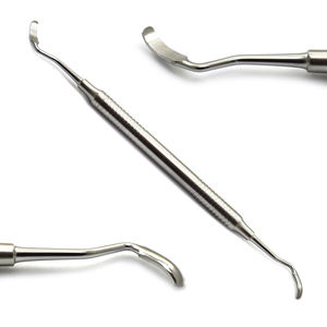 Grattoir manuel en acier inoxydable de haute qualité pour greffe osseuse dentaire, manche creux, réutilisable, instruments de chirurgie implantaire - Product Image 1