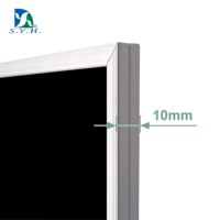 Tableau noir personnalisable SYH avec cadre en aluminium argenté, surface magnétique/écritable et options noir/vert, modèle MB-4560AT