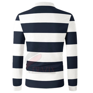 Nouveau design doux et original, maillot de rugby vierge personnalisé pour équipes, 100 % coton respirant et écologique - Product Image 2