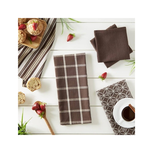 Serviettes de cuisine imprimées en coton organique brodé de golf de fabrication indienne 50x70cm 220 GSM OEKO TEX certifié séchage rapide de qualité durable - Product Image 5