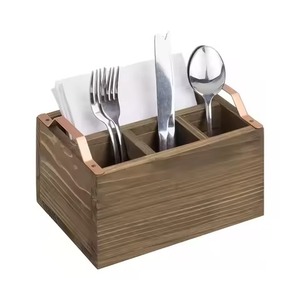 Hot selling Wood Utensil Holder for Countertop Wall Mounted Kitchen Cooking Utensil Holder - Product Image 2