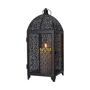 Wholesale Handmade Metal <b>Black</b> Moroccan Candle <b>Lanterns</b> for Indoor and Outdoor Decorations Hanging & Table Top <b>Lanterns</b> - Product Image 1