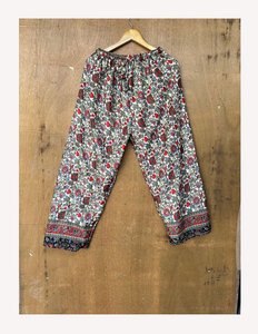 Silk Palazzo Pants Summer Flowy Pants <b>Women</b> Bohemian <b>Trousers</b> with Pockets Spring <b>Lightweight</b> Pants Floral Prints - Product Image 1