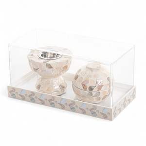 Brûleur d'encens de luxe en nacre pour cadeau de Ramadan, décoration islamique pour la maison, espace spirituel et cadeau élégant pour client - Product Image 2