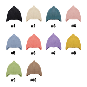 Gorros de Punto Acrílico Cálidos con Orejeras Personalizados al por Mayor, Gorros de Invierno Lisos para Niños, Bebés y Niños Pequeños - Product Image 3