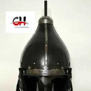 Medieval 18GA Steel Korean Helmet Mongol Helmet Museum Etched Helmet Christmas .