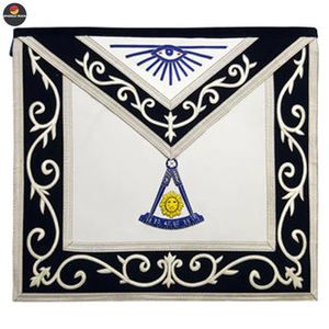 Delantal bordado a mano con diseño OEM de nuevo color y estilo único Lodge Master Mason - Product Image 4